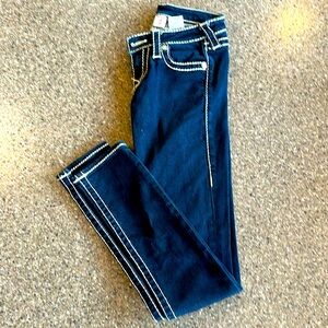 True Religion size 24 skinny jeans.